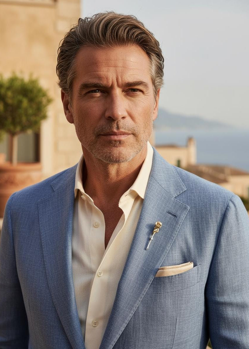 Rosebud Lapel Brooch