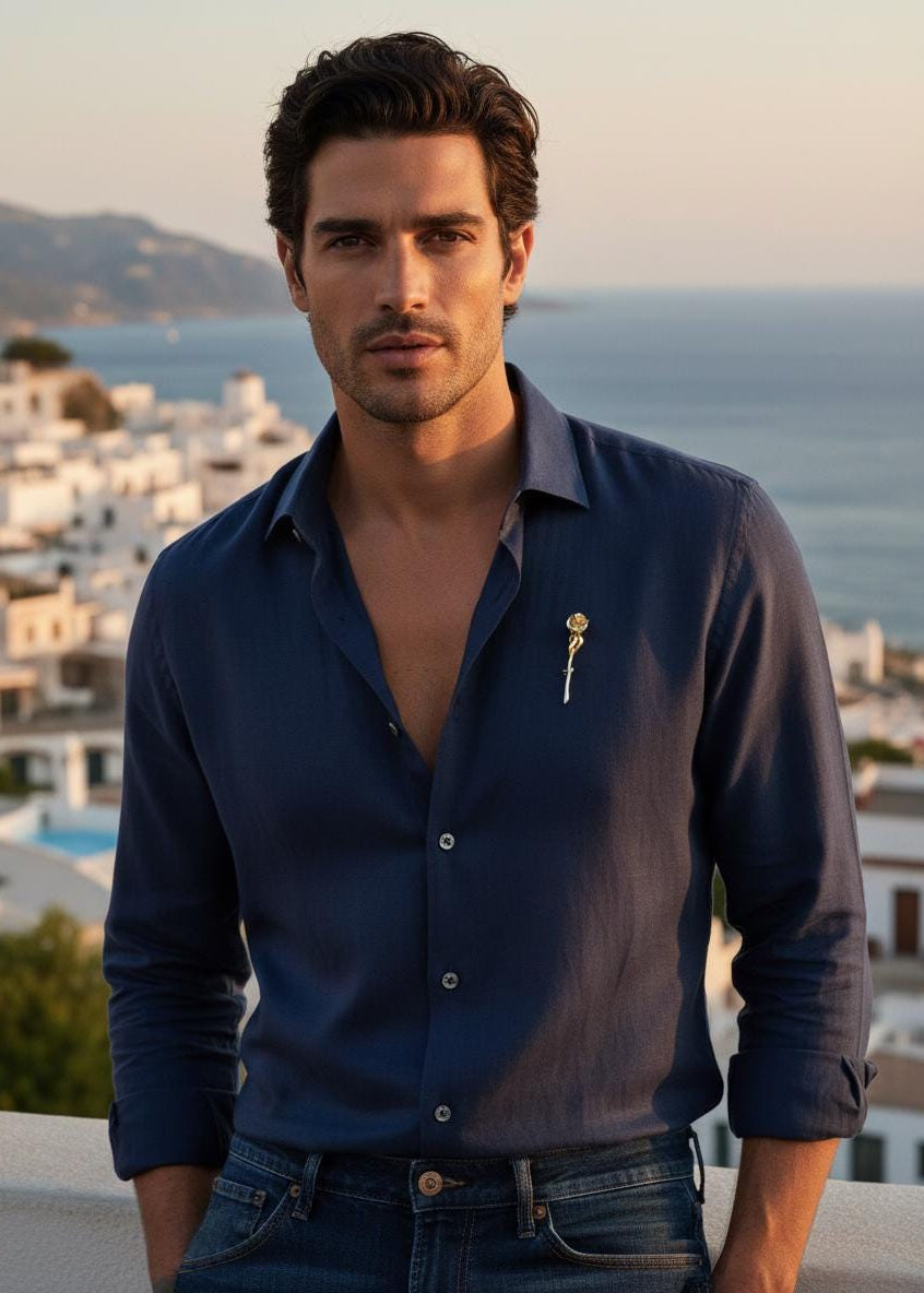 Sculpted Rose Brooch