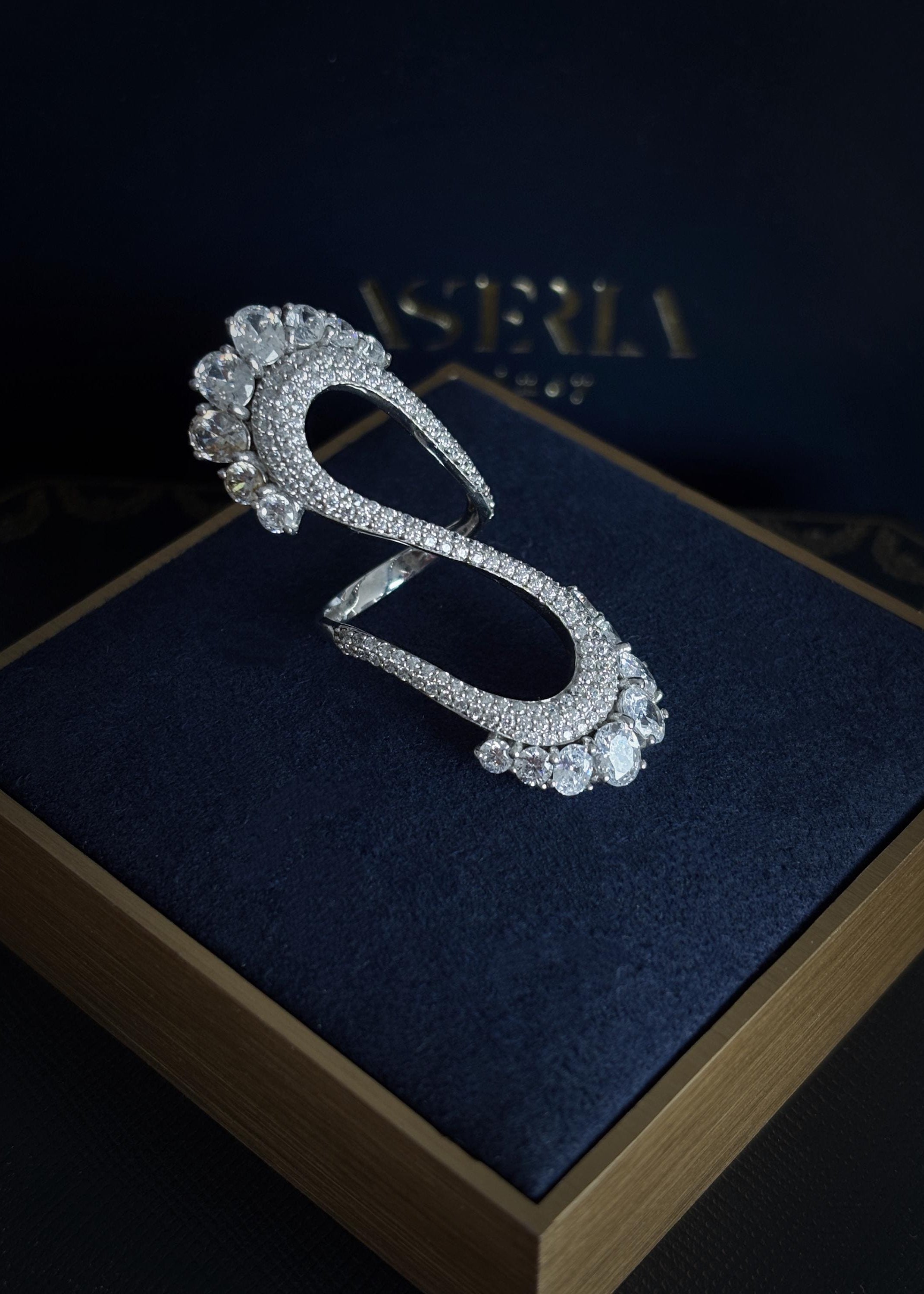 Sculpted Infinity Statement Ring