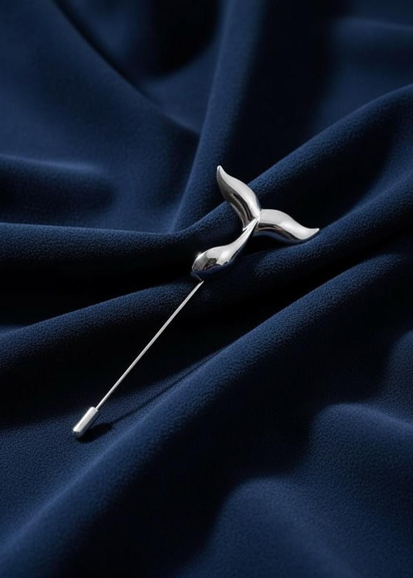 Silent Tide Whale Brooch