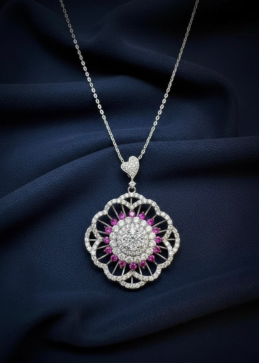 Floral Pendant Necklace