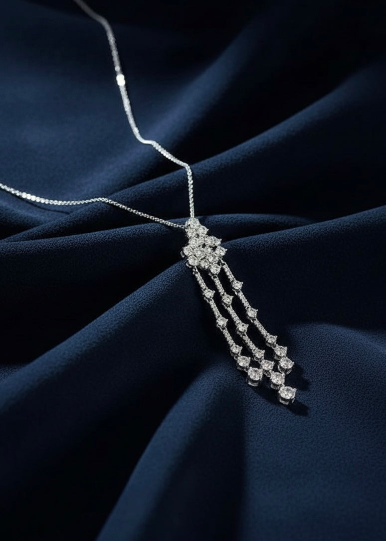 Cascading Drop Pendant Necklace