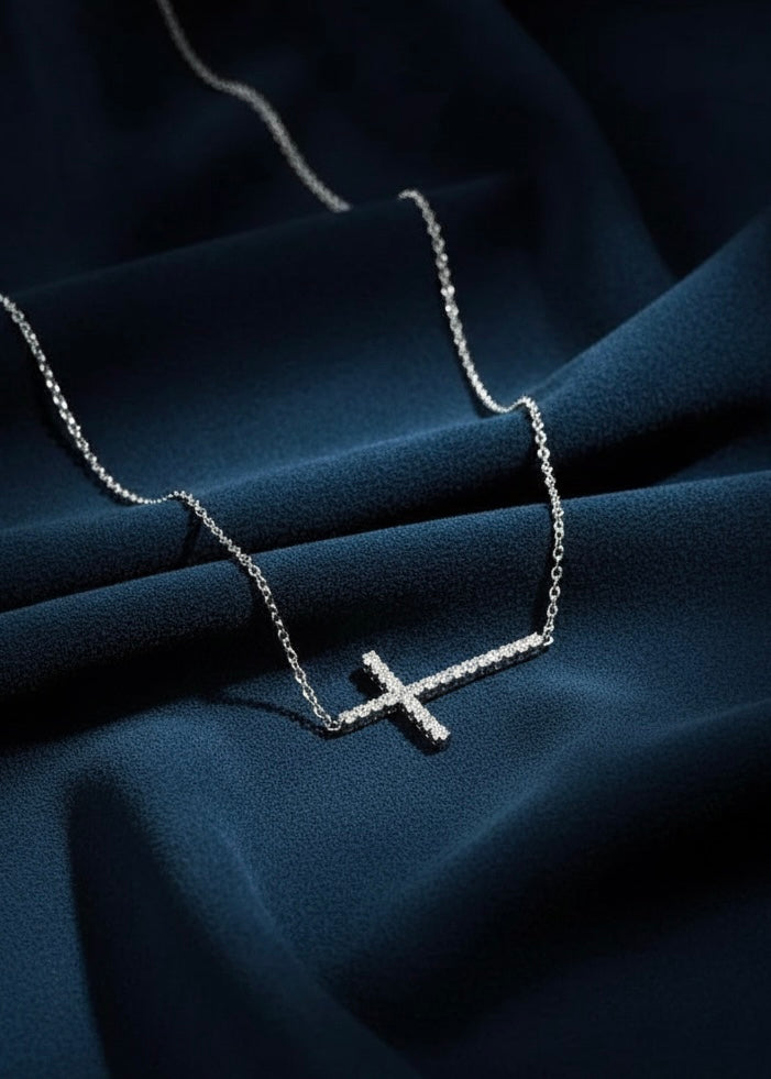 Dual-Sided Cross Necklace