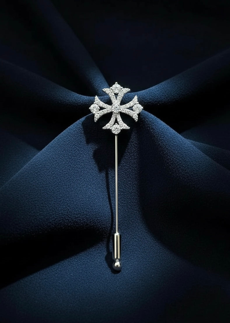 Crystal Cross Pin