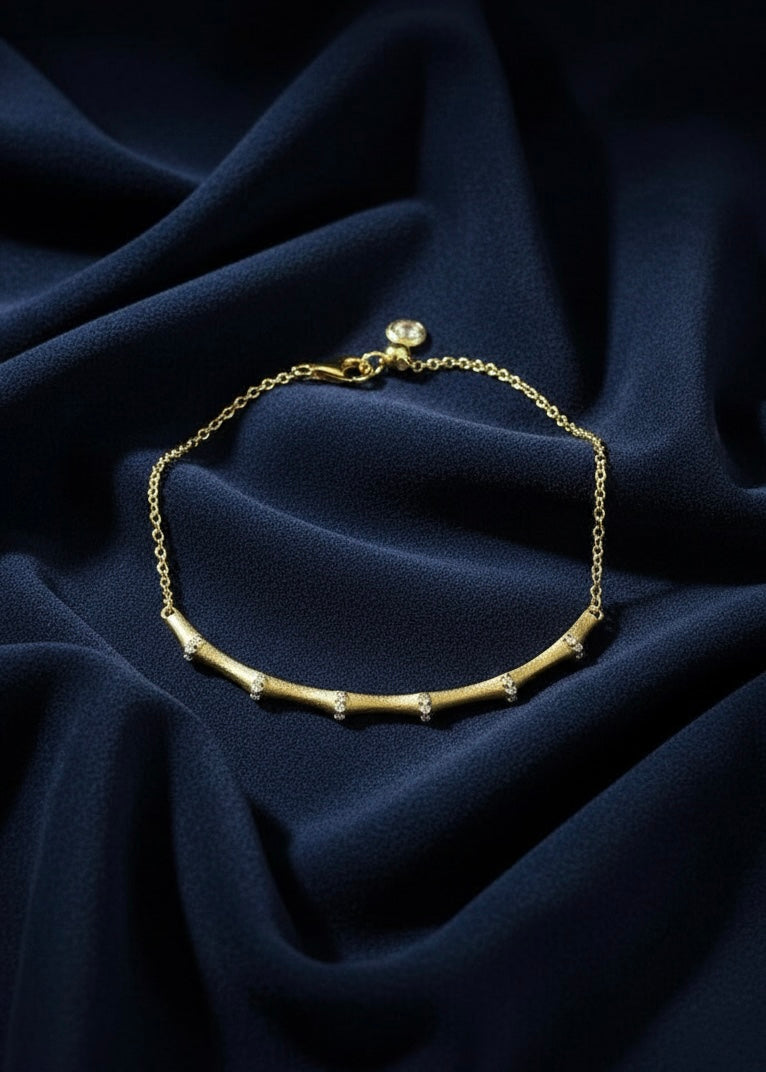 Gold Bamboo Bracelet