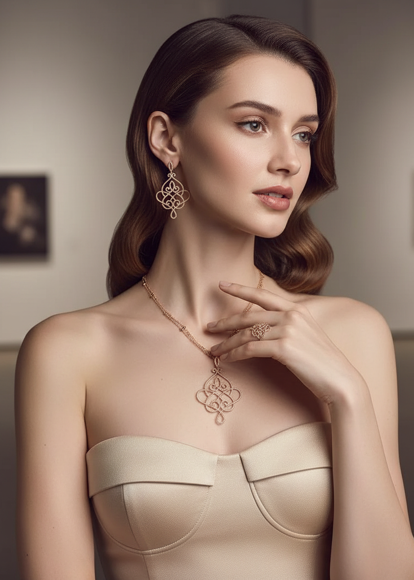 Filigree Lace Drop Earrings