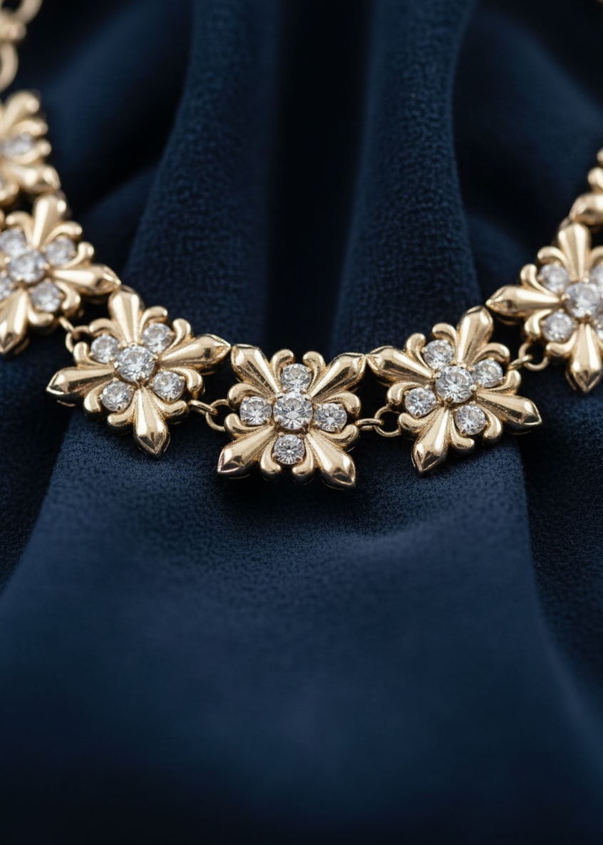 Fleur Crest Statement Necklace