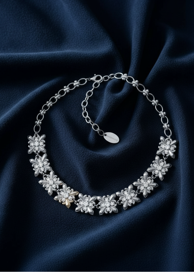 Fleur Crest Statement Necklace