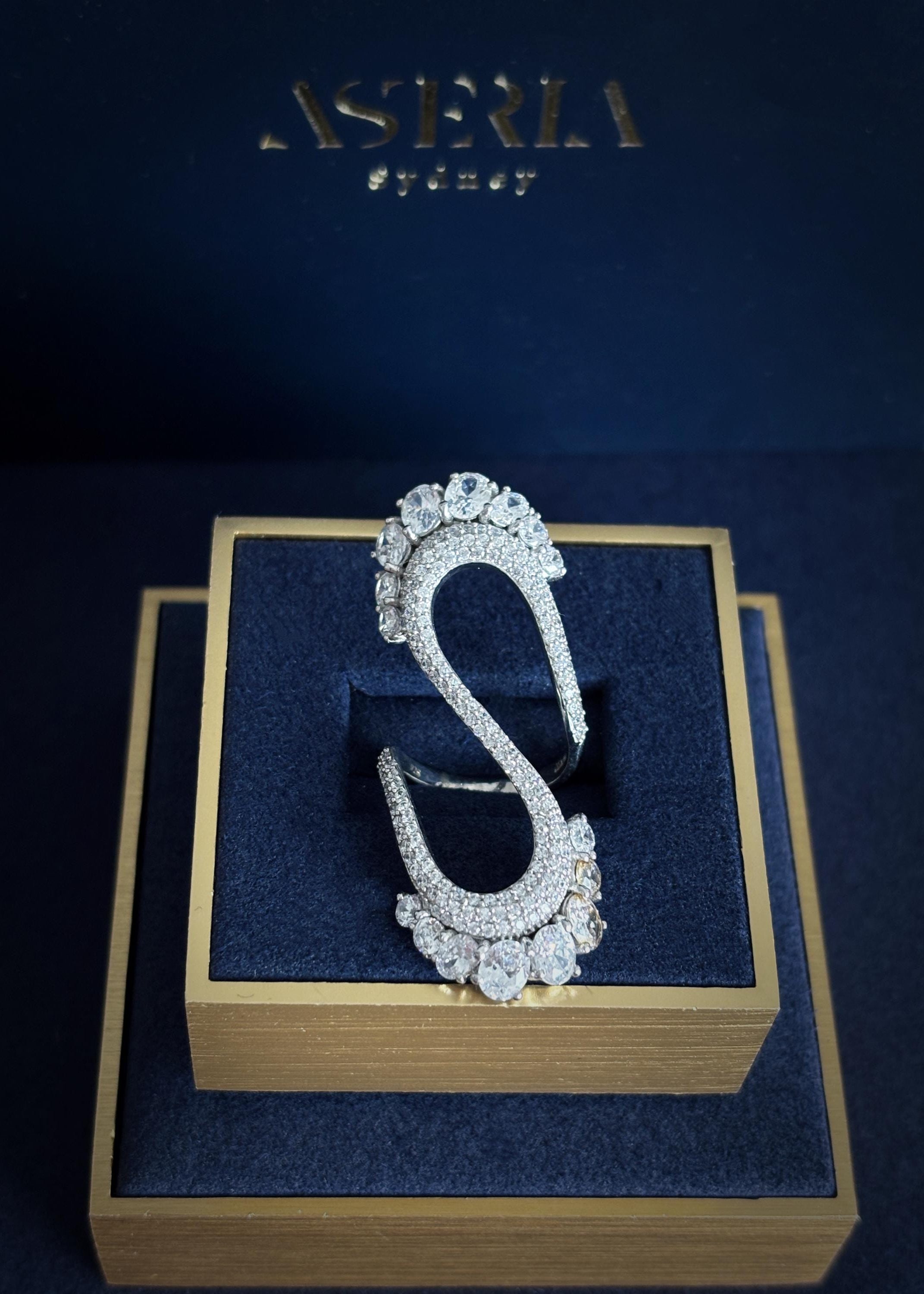 Sculpted Infinity Statement Ring
