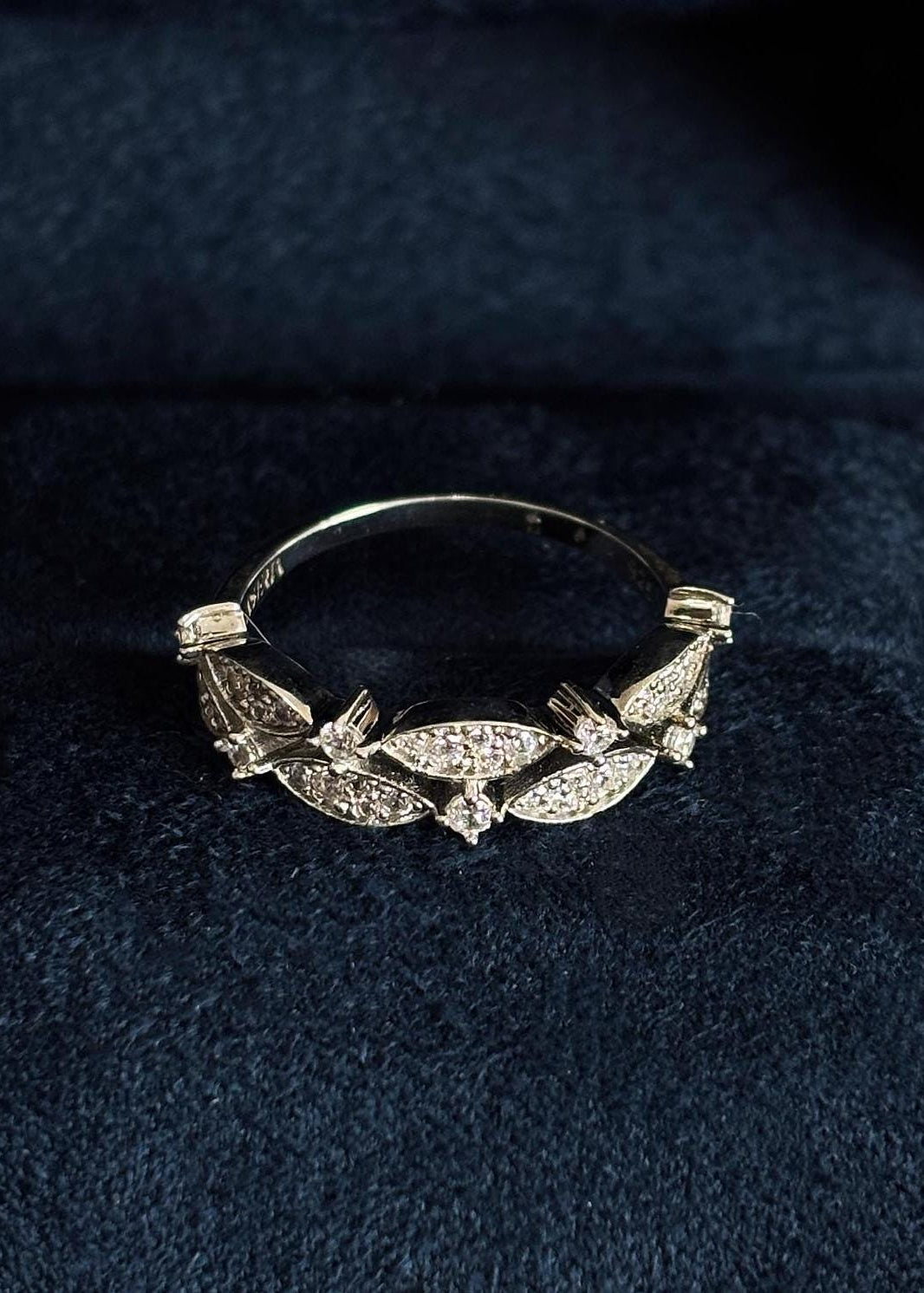 Gold-Plated Sterling Silver Leaf Ring