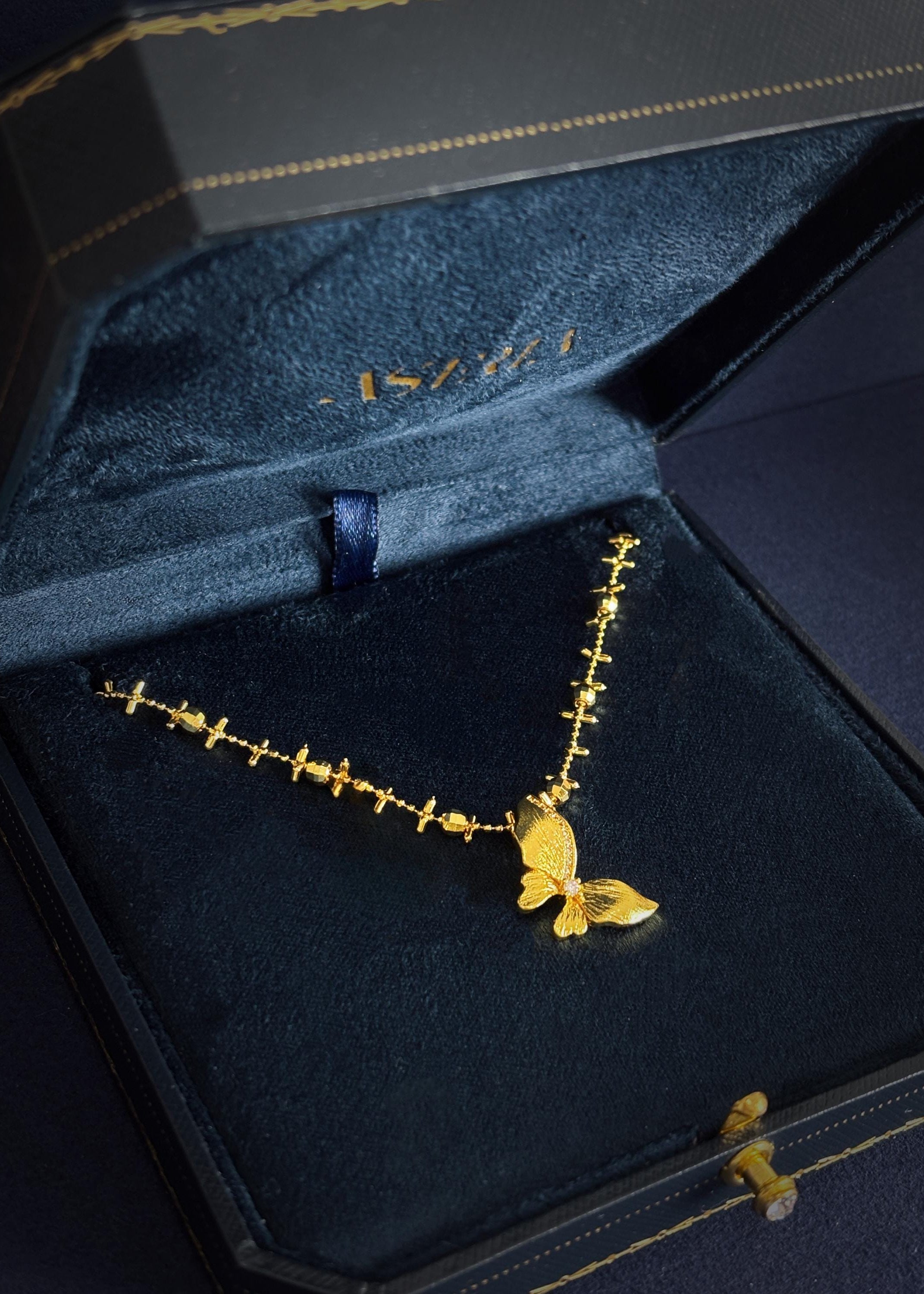 Butterfly Beaded Necklace